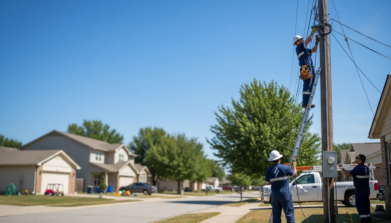 Residential electrician providing installation services in Highland, IL